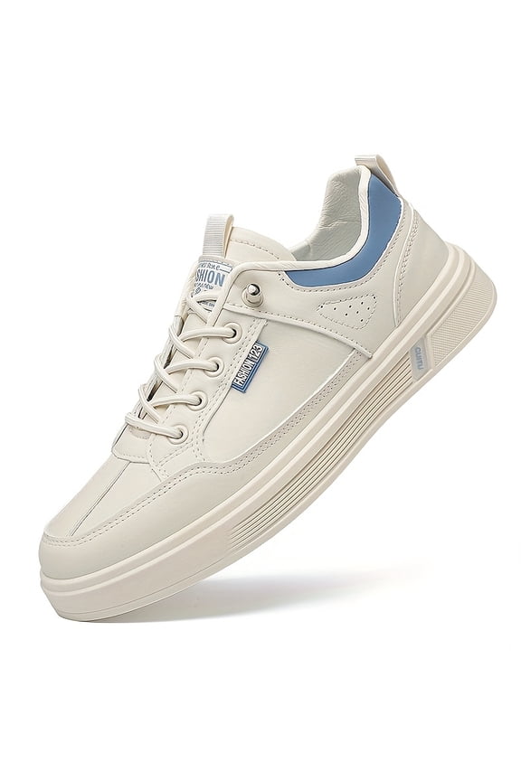 Men'S Fashion Sneakers - Korean Style Casual Shoes,Faux Cover Upper, Fabric Lining, Rubber Sole,,Low-Top Design, Lace-Up Closure, Comfortable Walking Shoes|Modern Look|Durable Construction