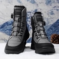 thumbnail image 1 of Men'S Fashion Thick Sole Fleece-Lined Snow Boots - Upper, PVC Sole, EVA Cushion, Lace-Up Ankle Support for Winter & Casual Wear, Casual Winter Footwear | Stylish Men'S Boots | Durable PVC Sole, 1 of 9