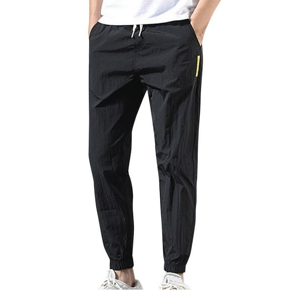 Men'S Fashionable Plus Size Loose Tracksuit With Tied Feet Pants Trousers Cargo Pants Men