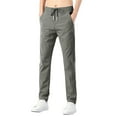 thumbnail image 1 of Men'S Fast Dry Stretch Pants Ice Cool Breathable Pants Running Jogger Drawstring Sweatpants With Pockets, 1 of 5