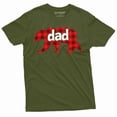 thumbnail image 1 of Men'S Father Dad T-Shirt | Bear With Pijama Stripe Papa Tee Shirt | Father'S Day Christmas Gift (Medium Military Green), 1 of 6