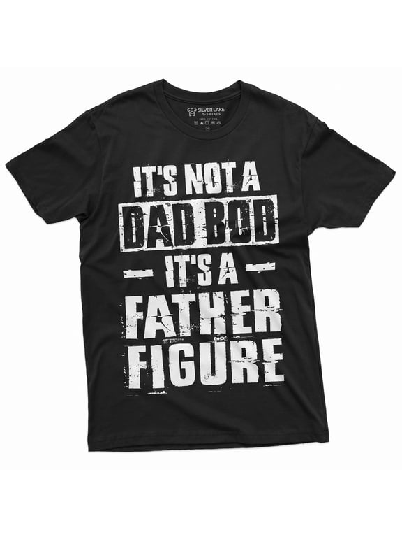 Men'S Father'S Day Dad Bod T-Shirt Gift For Dad Daddy Funny Graphic Shirts For Men Birthday Gift Ideas (Large Black)