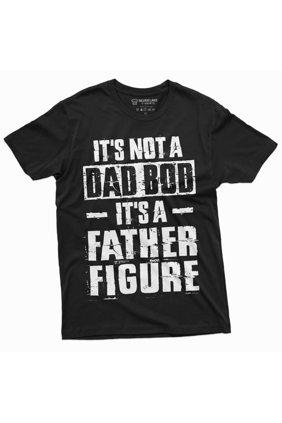 Men'S Father'S Day Dad Bod T-Shirt Gift For Dad Daddy Funny Graphic Shirts For Men Birthday Gift Ideas (Large Black)