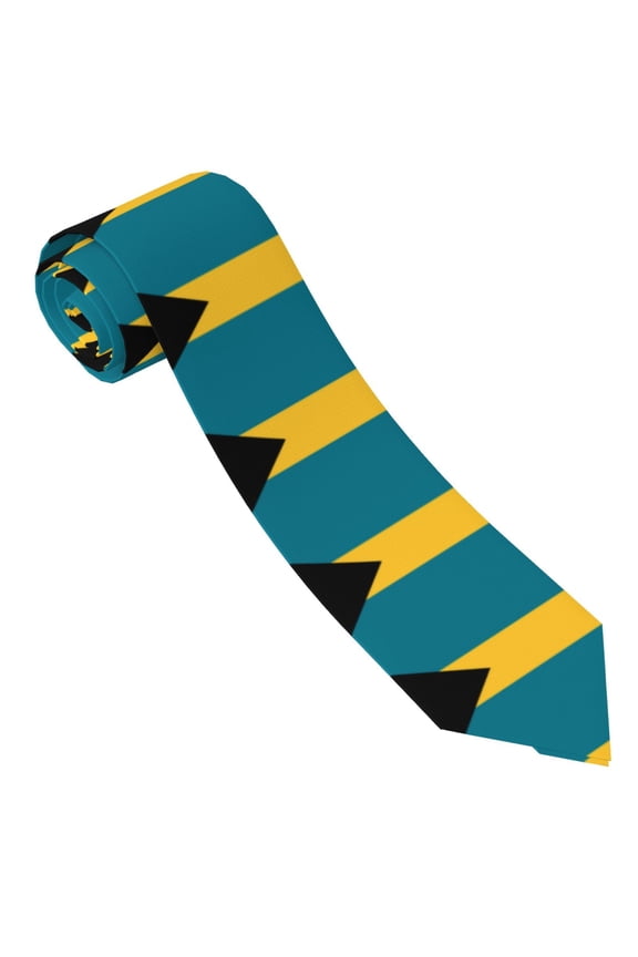 Men'S Flag Of The Bahamas Tie Fashion Causal Printed Necktie