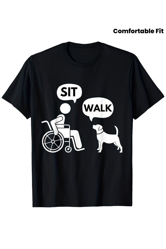 Men'S Fun "Sit And Go" Patterned T-Shirt - 100% Cotton, Comfortable Fit with Tape Shoulder And Hem for Everyday Wear And Outdoor Activities