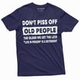 thumbnail image 1 of Men'S Funny Dont Piss Off Old People Tee Shirt Funny Birthday Gift For Grandpa Dad Papa (4X-Large Navy Blue), 1 of 5