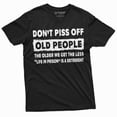 thumbnail image 1 of Men'S Funny Dont Piss Off Old People Tee Shirt Funny Birthday Gift For Grandpa Dad Papa, 1 of 5