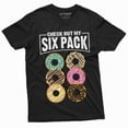 thumbnail image 1 of Men'S Funny Donut Six Pack Foodie Workout Shirt Gym Tee For Him Her, 1 of 5