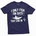 thumbnail image 1 of Men'S Funny Fishing Shirt I Only Fish Humor Tee Fathers Day Nature Camping Tee, 1 of 5