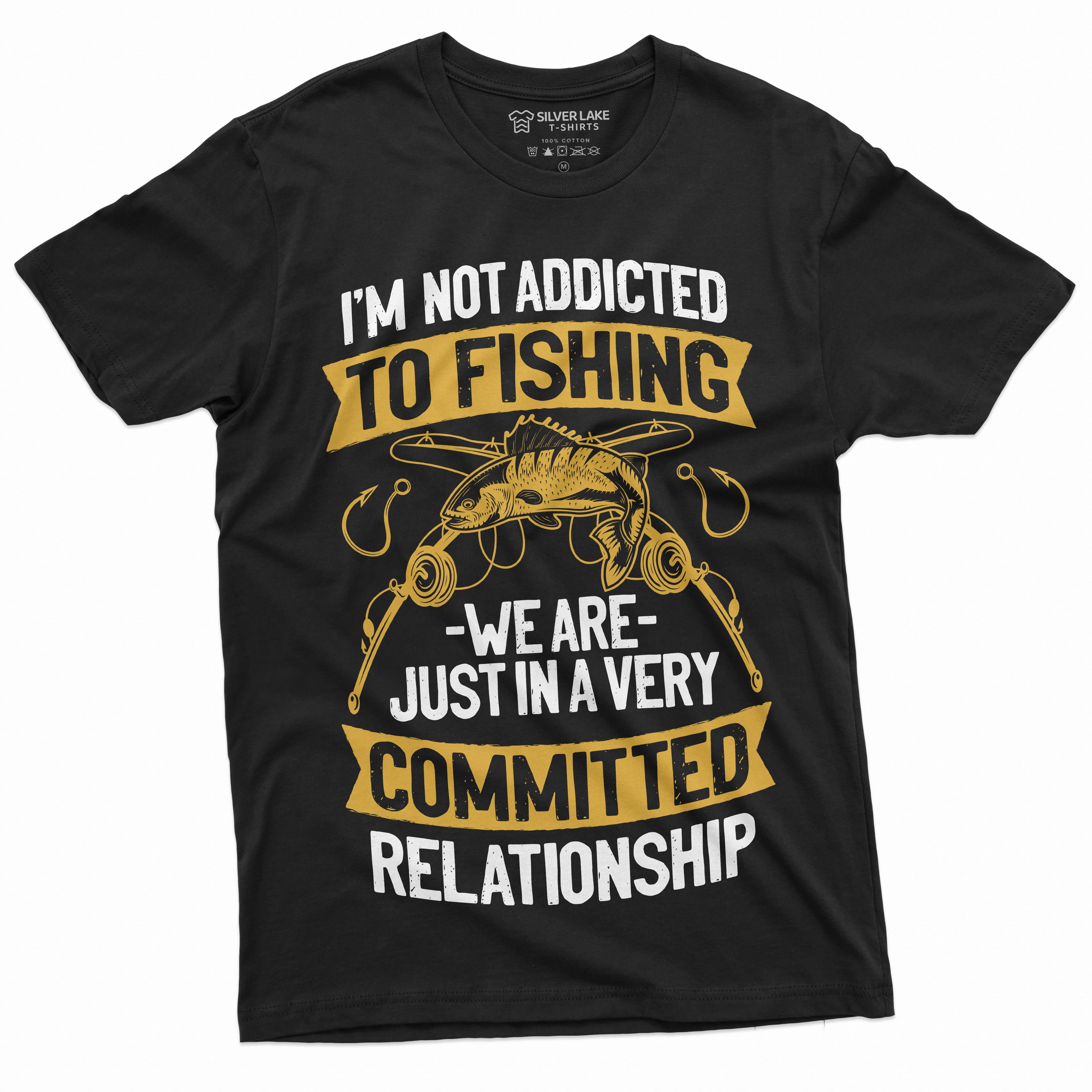Men'S Funny Fishing TShirt Addicted To Fishing Gift Shirt Fisherman — free download