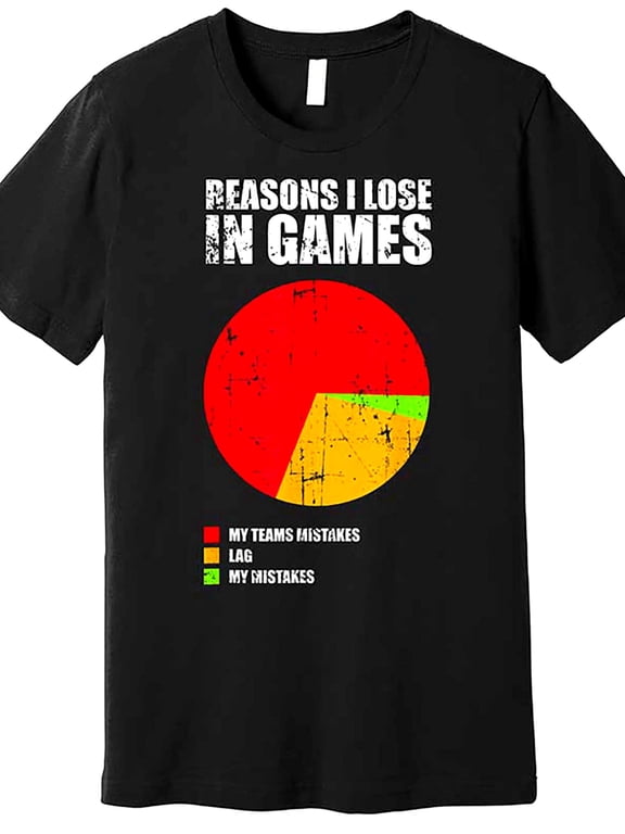 Men'S Funny Gaming T-Shirt | Legends of Your League Funny - Funny Losing Team Modes Graphic Tee - Birthday/Christmas Gift for Gamers - Loose Fit Retro Gaming Shirt - All-Season Casual Gamer Apparel