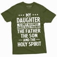 thumbnail image 1 of Men'S Funny Gift From Daughter Three Male Friends Dad Daddy Father'S Day Birthday Unique Humor Tee (4X-Large Military Green), 1 of 6