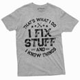 thumbnail image 1 of Men'S Funny I Fix Stuff T-Shirt Mechanic Engineer Garage Tee Shirt (Small Grey), 1 of 6