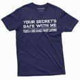 thumbnail image 1 of Men'S Funny Our Secret'S Safe With Me | There Is A Good Chance I Wasn'T Listening T-Shirt (Xx-Large Navy Blue), 1 of 5