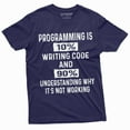 thumbnail image 1 of Men'S Funny Programmer T-Shirt Programming Code Coding Software Developer Tee Shirt (Large Navy Blue), 1 of 5