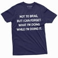 thumbnail image 1 of Men'S Funny Saying T-Shirt Grandpa Papa Dad Birthday Gift Shirt | Not To Brag Shirt (Large Navy Blue), 1 of 5