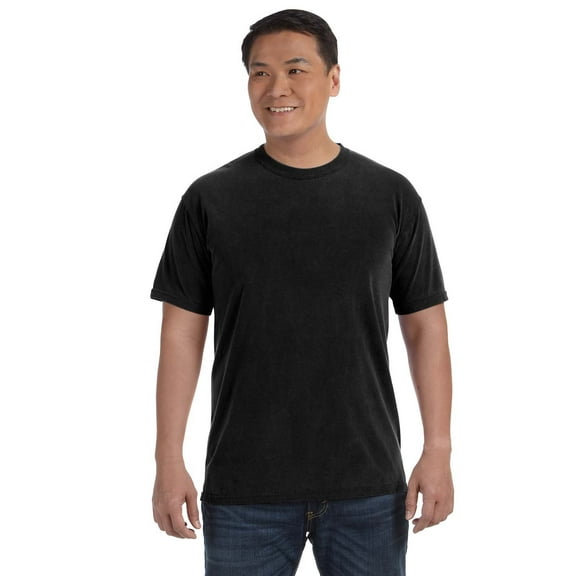 Comfort Colors - Garment-Dyed Heavyweight T-Shirt - 1717, Black, XL, Pack Of 12, Mens T-Shirts