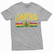 MenS Ghana T-Shirt Gaana Adehyeman Country Nationality Gift Tee Football Soccer Tee Small Grey