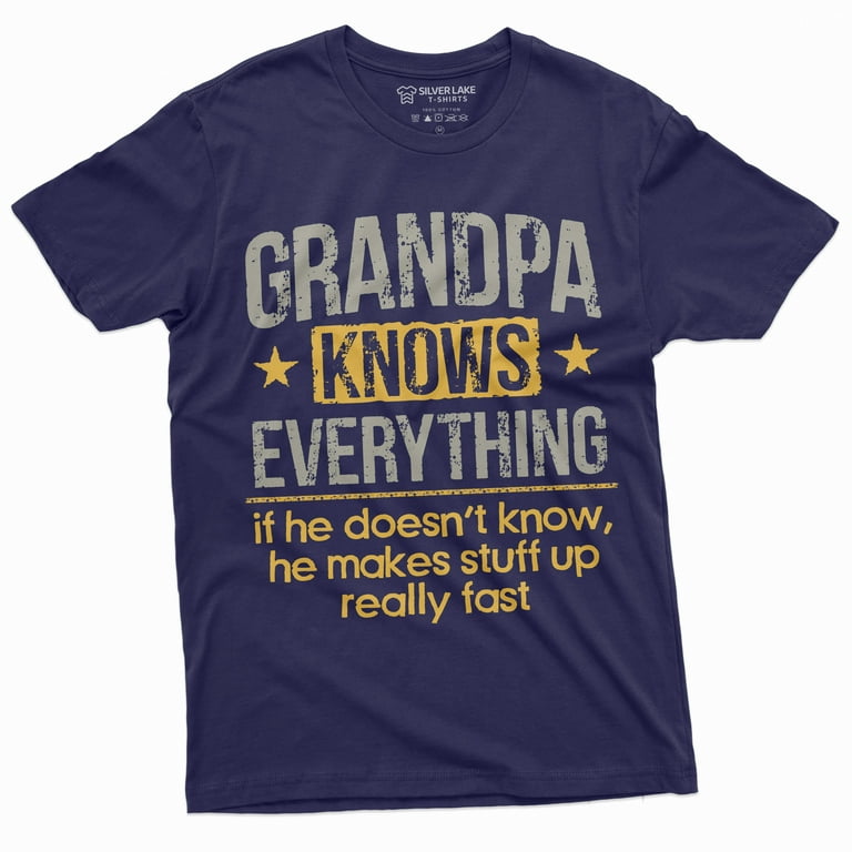 Mens Papa Knows Everything T-Shirt Funny Father's Day Gifts Mens Papa Knows Everything T-Shirt Funny Father's Day Gifts
