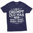 thumbnail image 1 of Men'S Grumpy Old Man Ask My Wife Funny T-Shirt | Papa Grandpa Tee Shirt (X-Large Navy Blue), 1 of 5