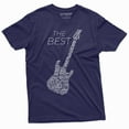 thumbnail image 1 of Men'S Guitar Player T-Shirt Music Band Country Rock Jazz Shirt Legendary Guitarists Tee (XX-Large Navy Blue), 1 of 5