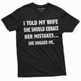 thumbnail image 1 of Men'S Husband Funny T-Shirt Anniversary Relationship Marriage Humorous Graphic Teeshirt (Medium Black), 1 of 5