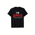 thumbnail image 1 of Men'S "I'm Single, Feel Free to Change That" Graphic T-Shirt - Soft 100% Cotton Short Sleeve Tee with Bold Red & White Print, Round Neck Regular Fit for Casual & Special Occasions, 1 of 5