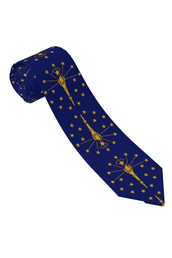 Men'S Indiana Flag Fashion Business Wedding Neckties Ties