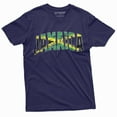 thumbnail image 1 of Men'S Jamaica T-Shirt Jamaican Flag Tee Shirt Heritage Diaspora Day Jumieka Tee Shirt (Medium Navy Blue), 1 of 5