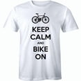 thumbnail image 1 of Men'S Keep Calm And Bike On T-Shirt Bicycle Rider Bicyclist Shirt Free S&H! All Size S-5XL, 1 of 4