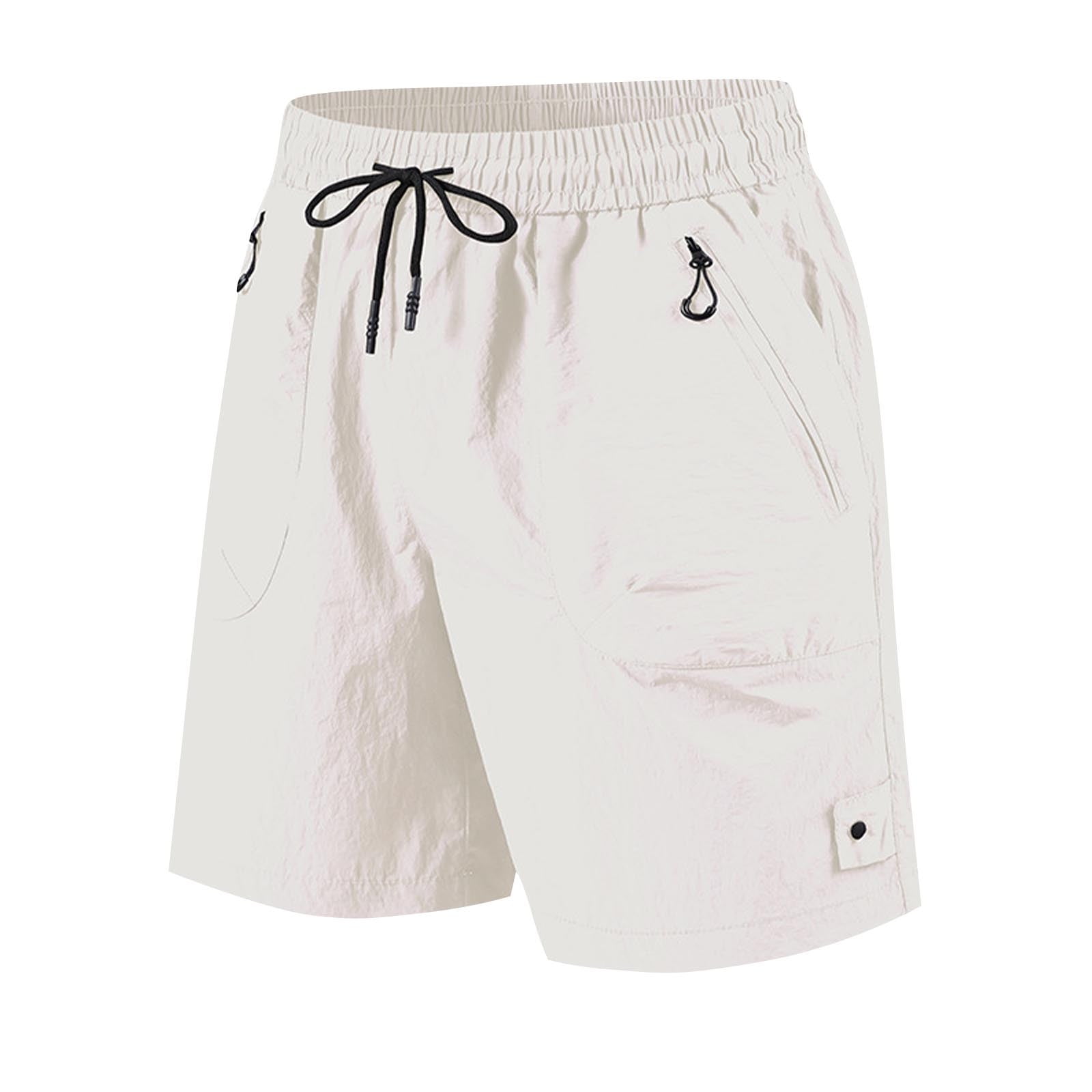 Men’S Khaki Shorts Mens Cargo Shorts On Sale, Men Fashion Solid Color ...