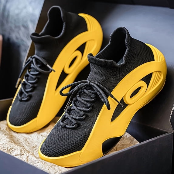 Men'S Knitted Breathable Lightweight Slip-On Casual Shoes