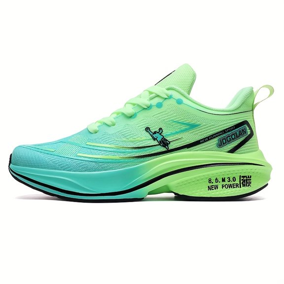 Men'S Large Size Running Shoes with Carbon Plate for Speed, Elastic Cushioning, Odor-Resistant, And Ultra-Soft Sports Footwear for Students