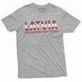 thumbnail image 1 of Men'S Latvia T-Shirt Latvian Flag Coat Of Arms Tee Shirt Independence Day Heritage Tee (4X-Large Grey), 1 of 6