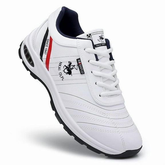 Men'S Lightweight Air-Cushioned Running Shoes with EVA Sole & Arch Support - Low-Top Breathable Sneakers, Red Sneakers for Gym, Jogging, Casual Wear - All-Season Comfortable Lace-Up Durable Casual