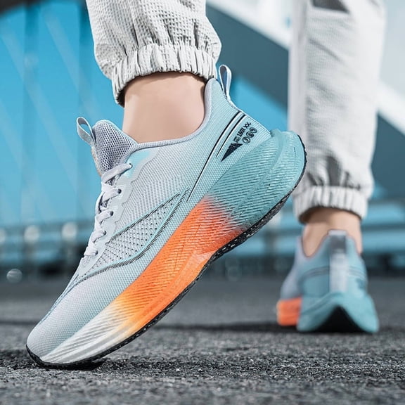 Men'S Lightweight Breathable Running Shoes | Spring/Fall Season, Casual and Sports Style, Fabric Upper and Rubber Sole, Lace-up Closure