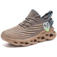 thumbnail image 1 of Perfert-Men'S Lightweight Fashion Plus Size Casual Sports Shoes | Stripe Pattern, Lace Closure, Fabric Upper, MD Sole, Round Toe, Suitable for Spring and Summer, 1 of 9