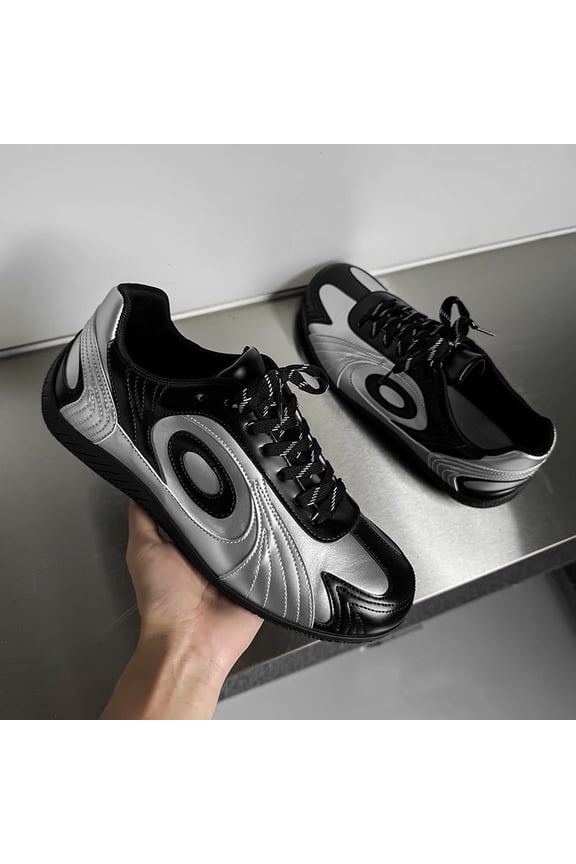 Men'S Low-Cut Slim Sole Casual Sneakers | for Daily Street Wear, Convenience Store Runs, Coffee Pickups 2026 New Minimalist Synthetic Upper Fashion Shoes, Suitable Weekend Markets & Street Hangouts