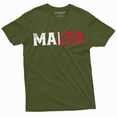thumbnail image 1 of Men'S Malta T-Shirt Republic Of Malta Flag Coat Of Arms National Country Nation Tee Shirt (4X-Large Military Green), 1 of 6