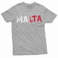 thumbnail image 1 of Men'S Malta T-Shirt Republic Of Malta Flag Coat Of Arms National Country Nation Tee Shirt (X-Large Grey), 1 of 6