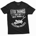 thumbnail image 1 of Men'S Mechanic Funny Tee Shirt I Fix Things Collecting Objects Humor Tee For Him (5X-Large Black), 1 of 5