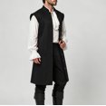 thumbnail image 1 of Men'S Medieval Renaissance Sleeveless Costume Vest Robe For Halloween Party Cosplay Role Play Themed Event Masquerade Dress Up Outfit, 1 of 5