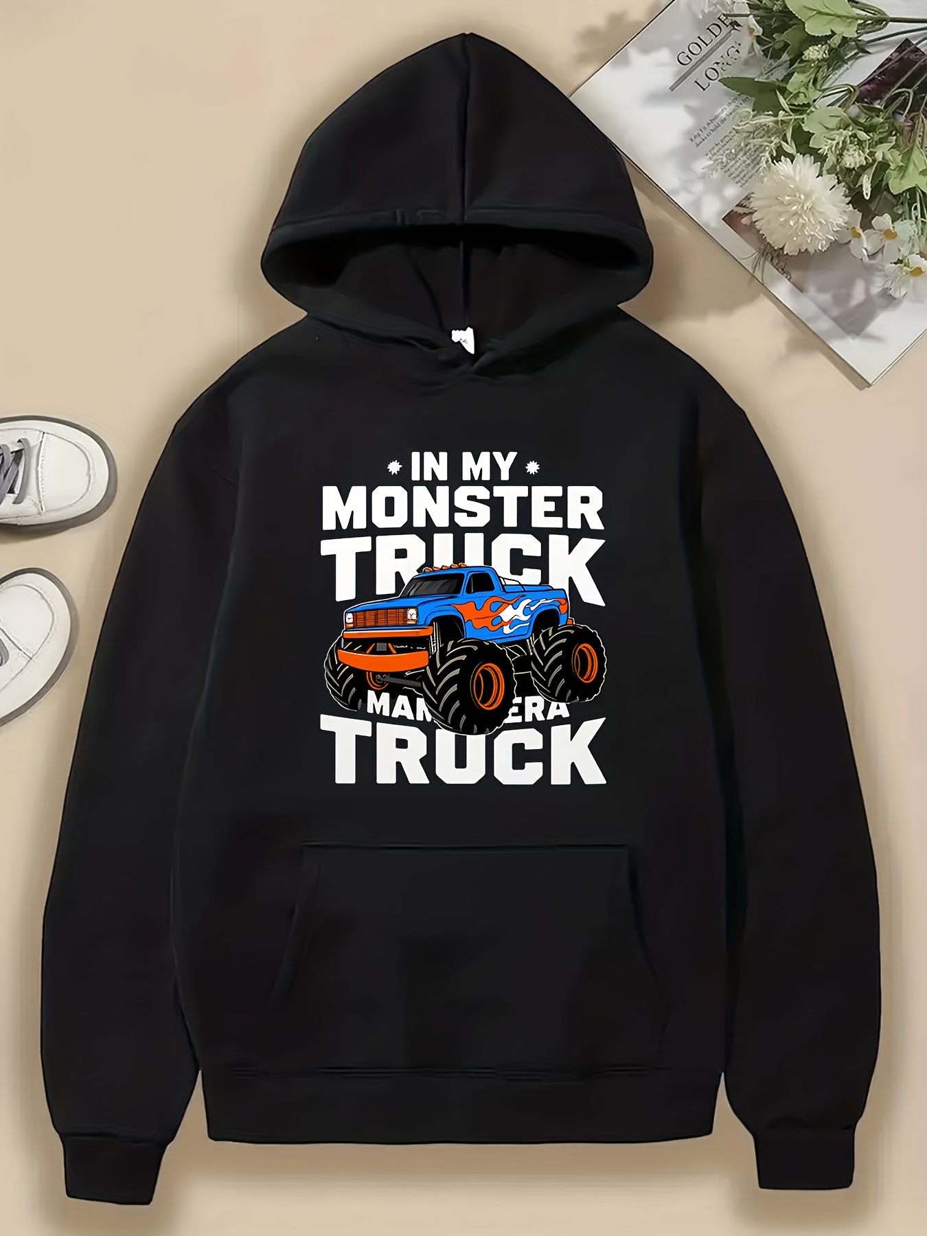 Monster Trucks - Turquoise - Long Zip Up Snug-Alls