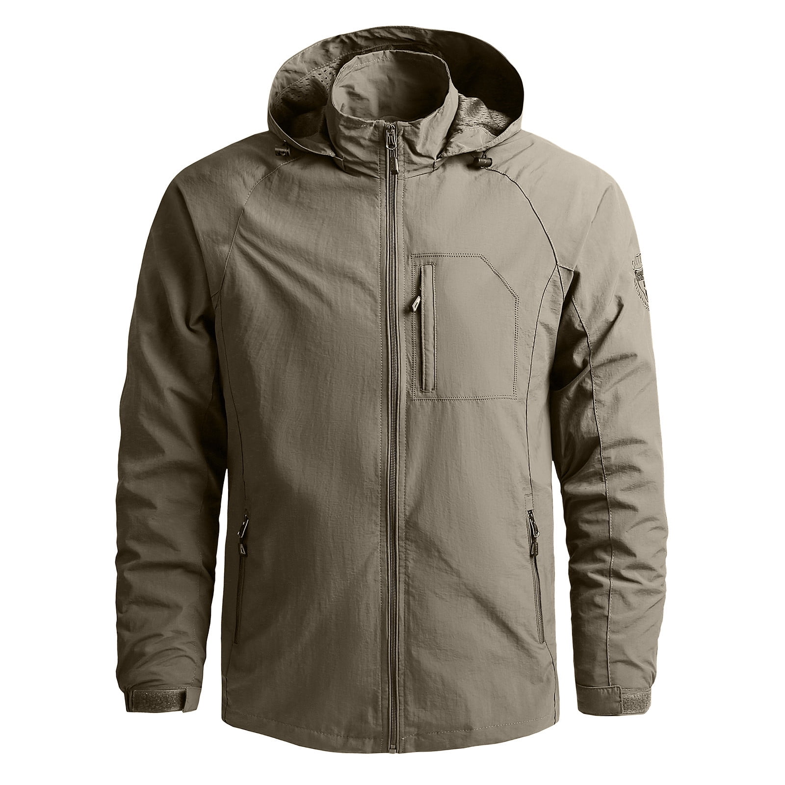 YSLMNOR Winter Jackets for Women Plus Size Raincoat Wind Breakers Lightweight Zip Up Hooded Outwear Rain Jacket Trench Coat