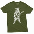 thumbnail image 1 of Men'S Musical Band Bear Guitarist Tee Shirt Guitar Gifts Country Music T-Shirt (4X-Large Military Green), 1 of 6