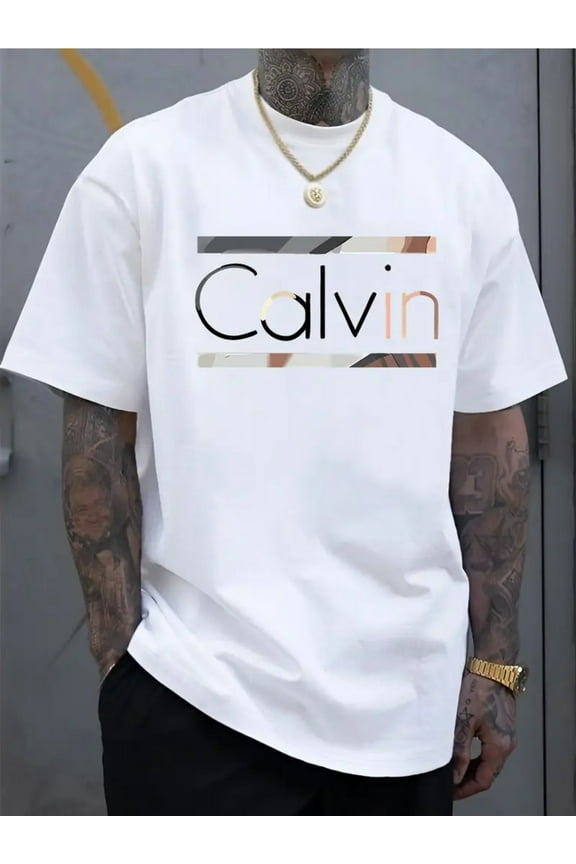 Men'S New Fashion Letter Design Print Casual Short Sleeve Summer Cool - Men Graphic T-Shirt Birthday/ Father'S Day/ Funny Gifts for Men/ Boyfriend/ Dad/ Him-180g T-Shirt Cheap SZH