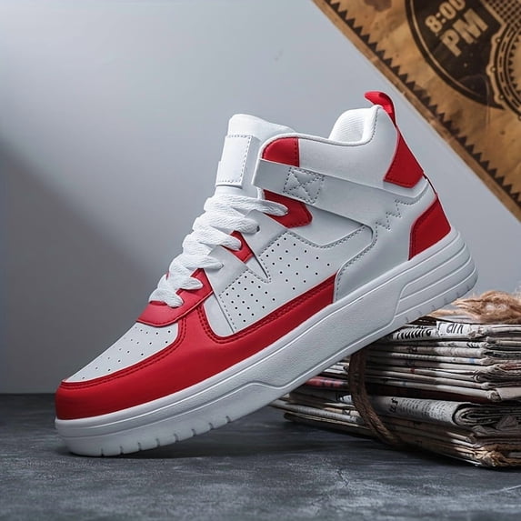 Men'S New High-Top Lace-Up Large Size Outdoor Lightweight Versatile Casual Sports Shoes
