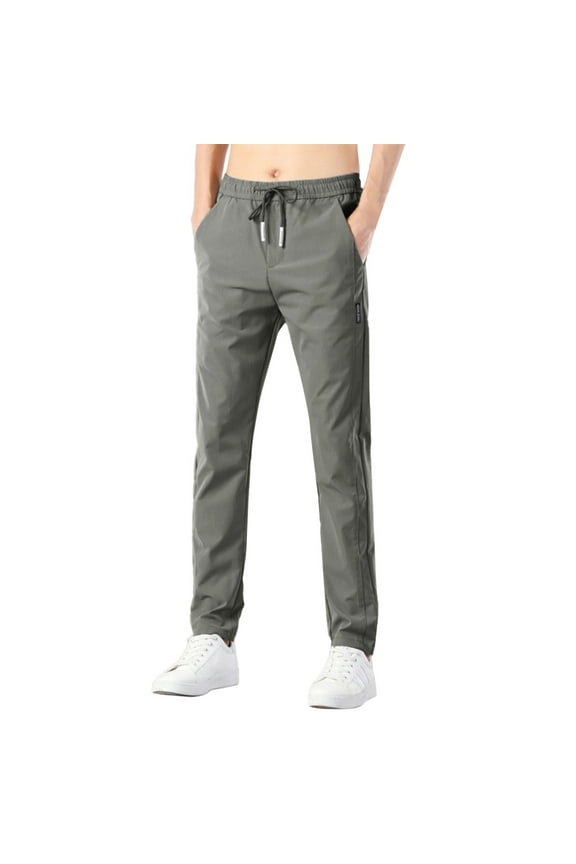 Men'S Pants Men'S Fast Dry Stretch Pants Ice Cool Breathable Pants Running Jogger Drawstring Sweatpants With Pockets Pants For Men Work Casual