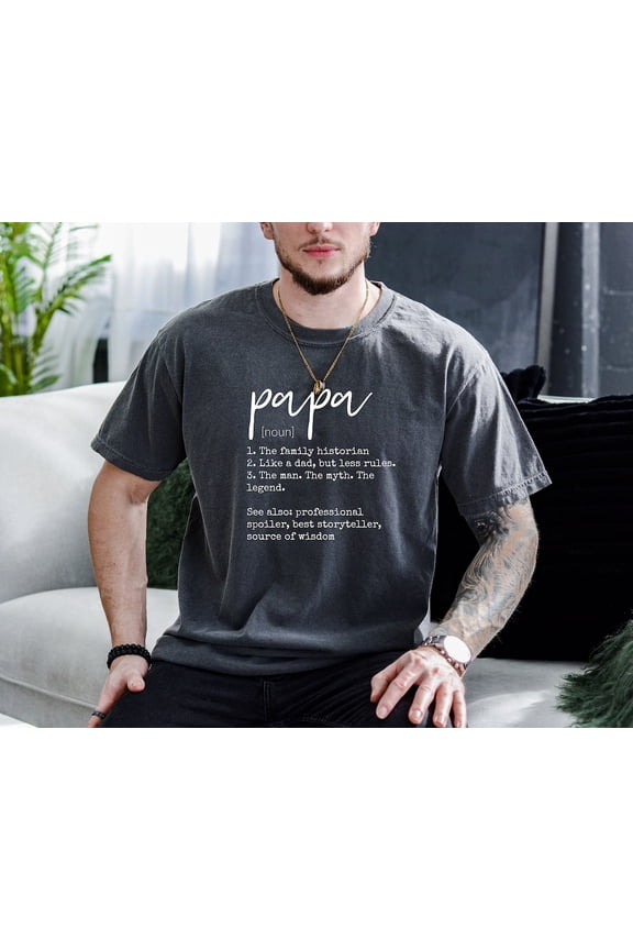 Men'S Papa Definition Father'S Day Grandpa T-Shirt All Size S-5XL