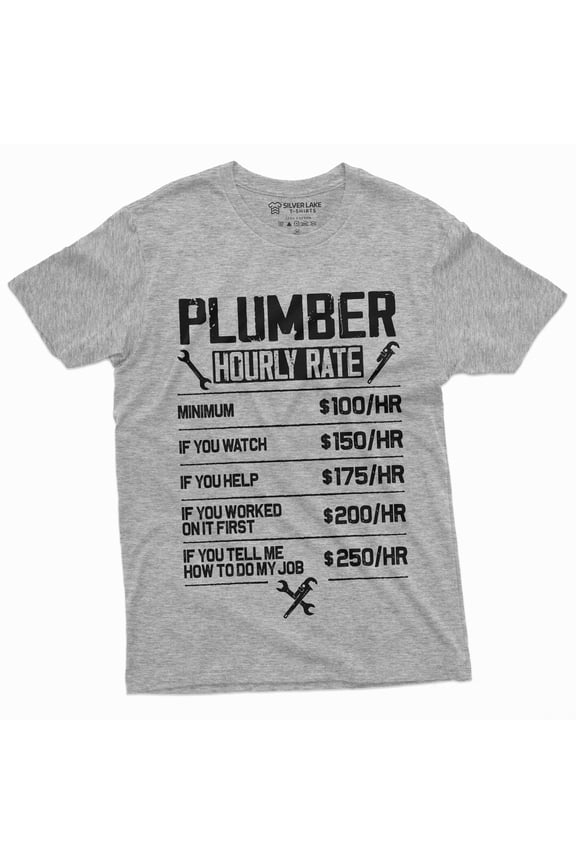 Men'S Plumber Funny T-Shirt Dont Tell Me How To Do My Job Plumbing Jobs Tee (XX-Large Grey)